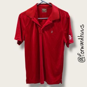 IZOD Red Polo Shirt – Golf Graphic – “The Handi CAP’s” Embroidery – Size Medium